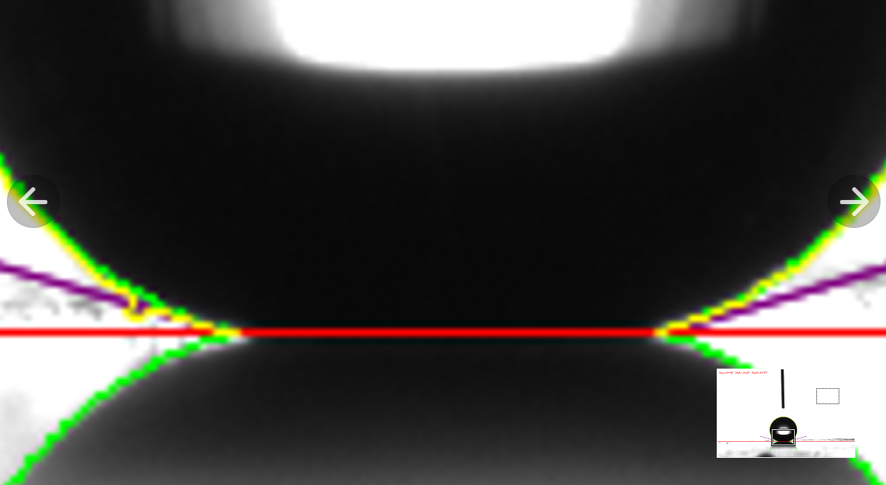 超疏水材料接触角测试图